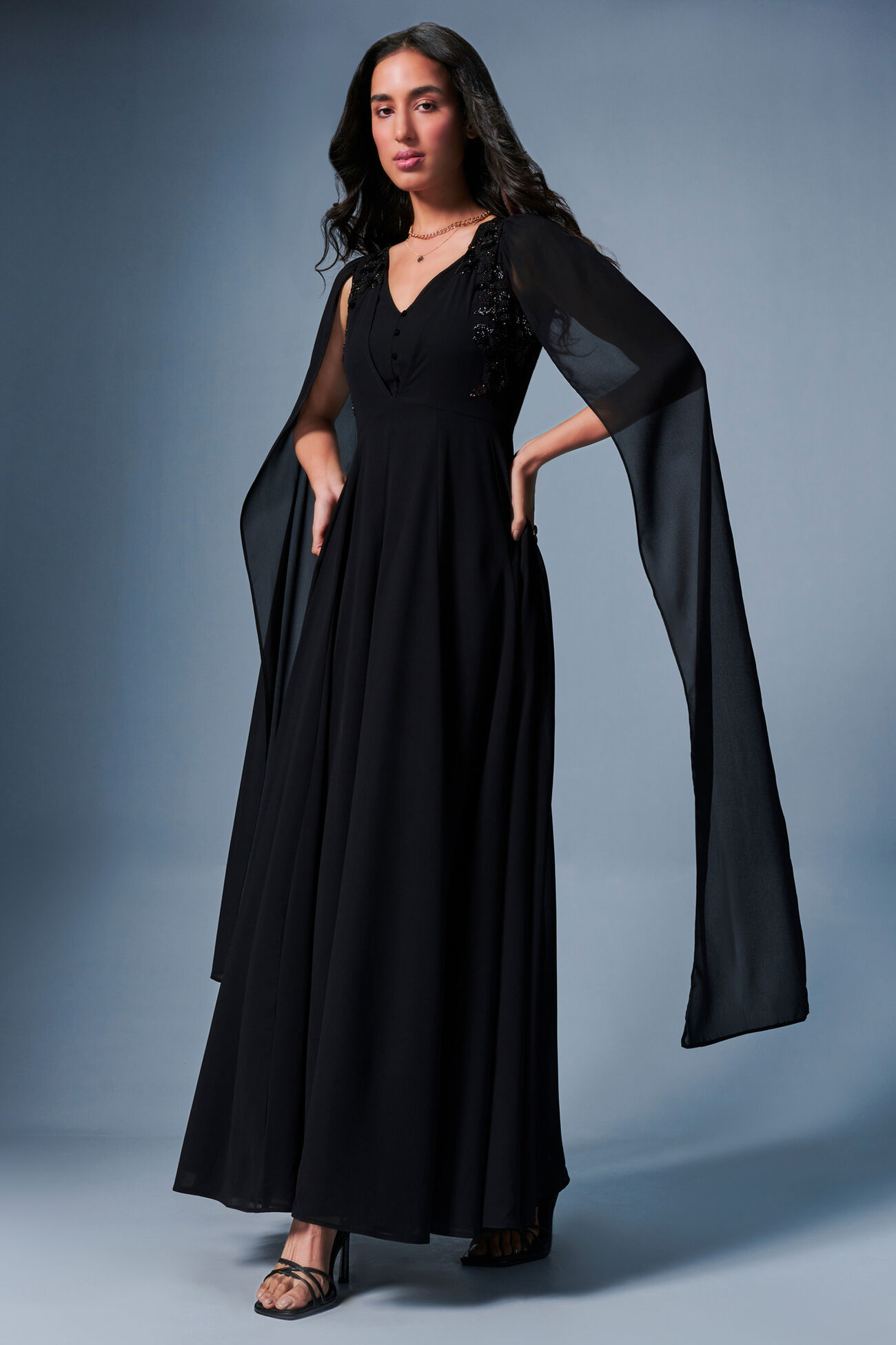Noir Beauty Dress, Black, image 1